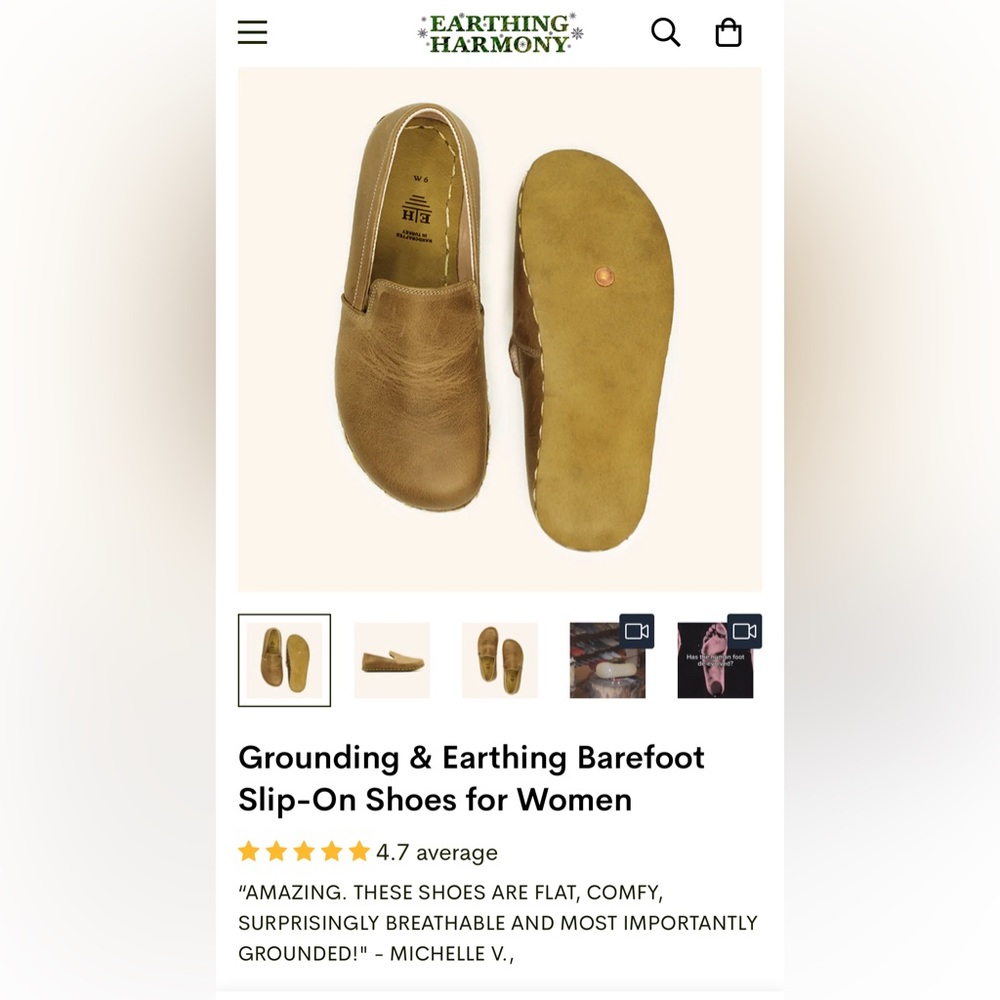 Grounding earthing shoes